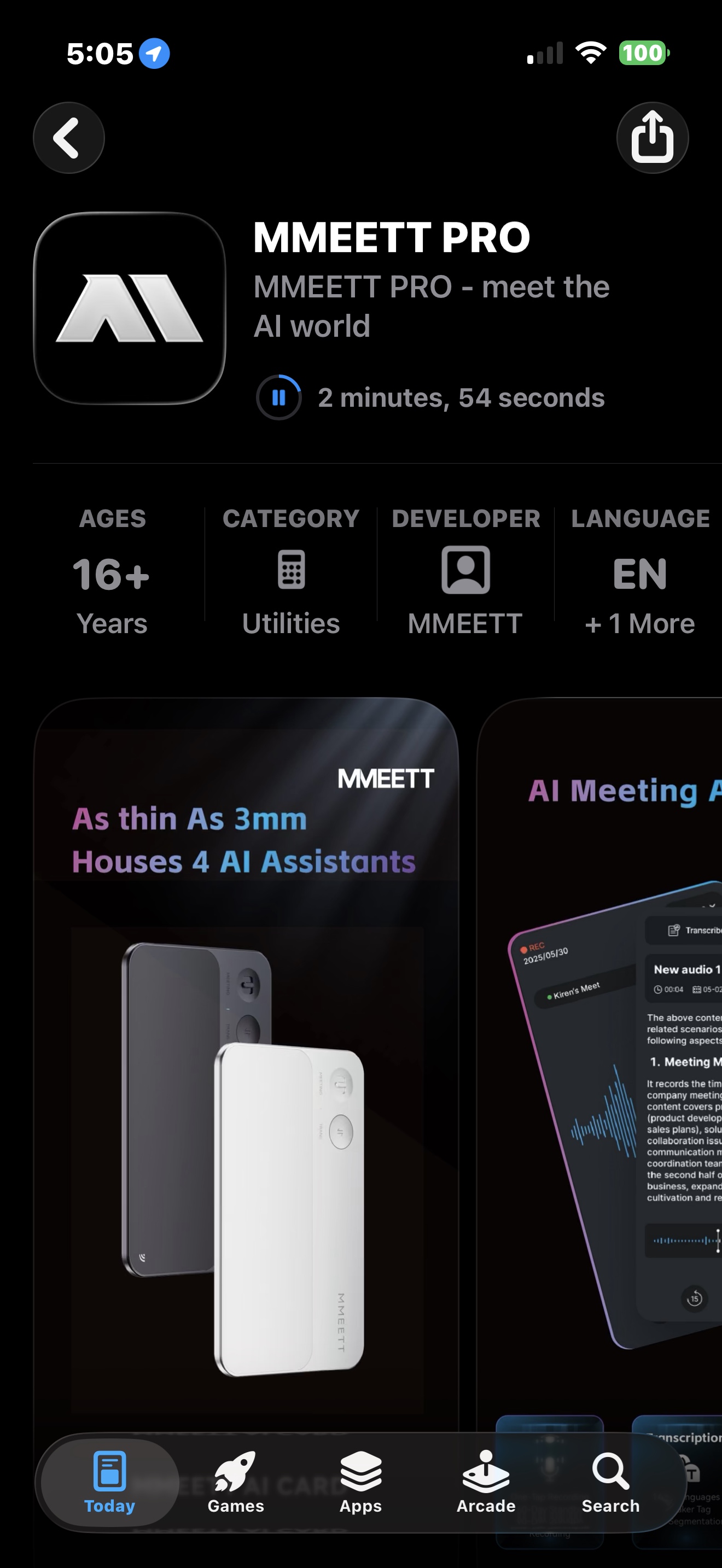MMEETT PRO app listing